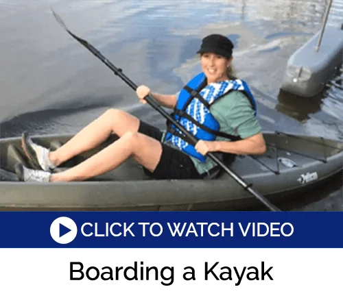 How to enter a kayak using the Yak-A-Launcher